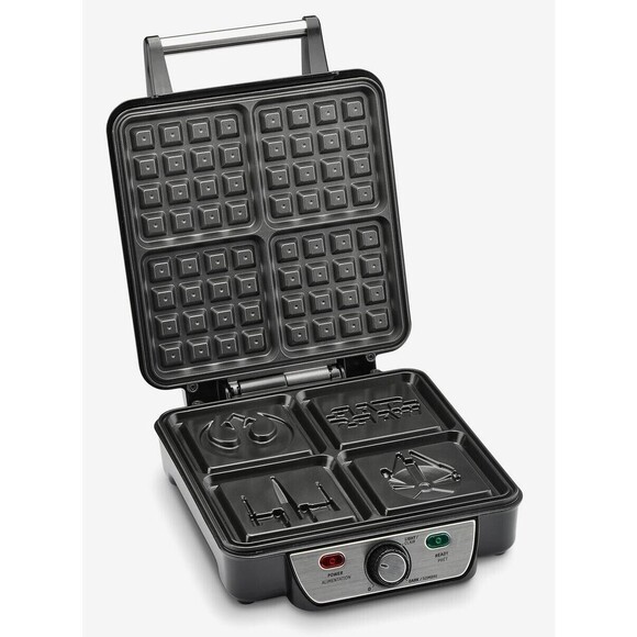 Star Wars Waffle Maker Black & Grey LSW-281 120V-60Hz 1200W - Picture 3 of 6